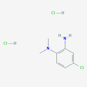 molecular formula C8H13Cl3N2 B1452237 (2-Amino-4-chlorophenyl)dimethylamine dihydrochloride CAS No. 1177351-07-3