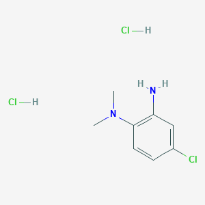 molecular formula C8H13Cl3N2 B1452237 N-(2-氨基-4-氯苯基)-N,N-二甲基胺二盐酸盐 CAS No. 1177351-07-3