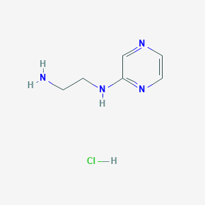 molecular formula C6H11ClN4 B1452238 N1-(Pyrazin-2-yl)ethane-1,2-diamine hydrochloride CAS No. 1171195-10-0