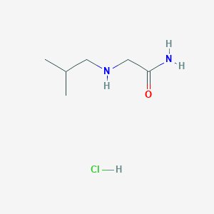 molecular formula C6H15ClN2O B1452242 2-[(2-Methylpropyl)amino]acetamide hydrochloride CAS No. 1172929-20-2