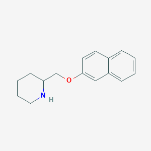 molecular formula C16H19NO B1452245 2-[(2-Naphthyloxy)methyl]piperidine CAS No. 383128-47-0