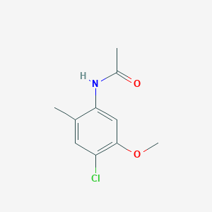 molecular formula C10H12ClNO2 B14522484 N-(4-Chloro-5-methoxy-2-methylphenyl)acetamide CAS No. 62492-43-7