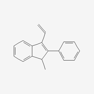 molecular formula C18H16 B14522486 3-Ethenyl-1-methyl-2-phenyl-1H-indene CAS No. 62937-88-6