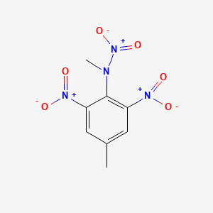 molecular formula C8H8N4O6 B14522504 N-Methyl-N-(4-methyl-2,6-dinitrophenyl)nitramide CAS No. 62323-65-3