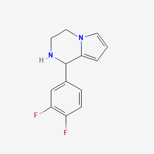 molecular formula C13H12F2N2 B1452252 1-(3,4-Difluorophenyl)-1,2,3,4-tetrahydropyrrolo[1,2-a]pyrazine CAS No. 1105195-72-9