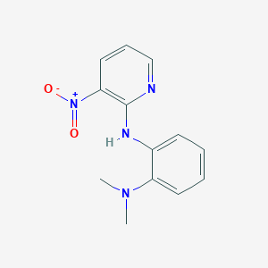 molecular formula C13H14N4O2 B14522597 N~1~,N~1~-Dimethyl-N~2~-(3-nitropyridin-2-yl)benzene-1,2-diamine CAS No. 62490-29-3