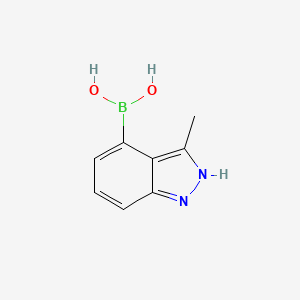 molecular formula C8H9BN2O2 B1452260 3-Methyl-1H-indazole-4-boronic acid CAS No. 1310383-41-5