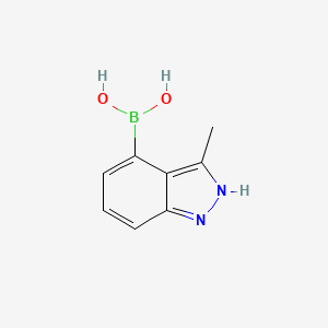 molecular formula C8H9BN2O2 B1452260 (3-Methyl-1H-indazol-4-YL)boronic acid CAS No. 1310383-41-5