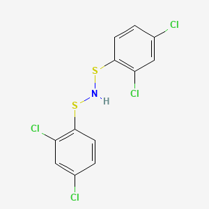 molecular formula C12H7Cl4NS2 B14522669 Bis[(2,4-dichlorophenyl)sulfanyl]amine CAS No. 62858-46-2
