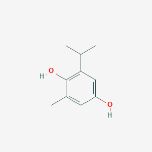molecular formula C10H14O2 B145227 2-Isopropyl-6-methylbenzene-1,4-diol CAS No. 133447-23-1