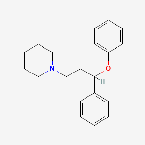 molecular formula C20H25NO B14522706 1-(3-Phenoxy-3-phenylpropyl)piperidine CAS No. 62663-37-0