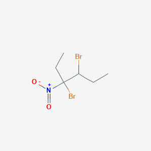 molecular formula C6H11Br2NO2 B14522764 3,4-Dibromo-3-nitrohexane CAS No. 62544-99-4