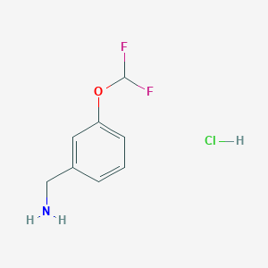 1-[3-(Difluoromethoxy)phenyl]methanamine hydrochloride
