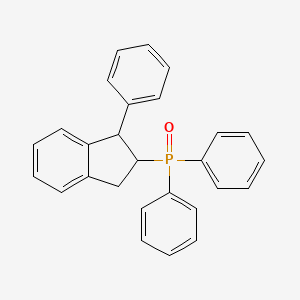 molecular formula C27H23OP B14522790 Oxo(diphenyl)(1-phenyl-2,3-dihydro-1H-inden-2-yl)-lambda~5~-phosphane CAS No. 62556-14-3