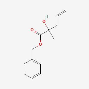 molecular formula C13H16O3 B14522801 Benzyl 2-hydroxy-2-methylpent-4-enoate CAS No. 62696-39-3