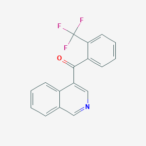 molecular formula C17H10F3NO B1452283 4-(2-Trifluoromethylbenzoyl)isoquinoline CAS No. 1187171-58-9