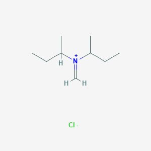 molecular formula C9H20ClN B14522848 N,N-Di(butan-2-yl)methaniminium chloride CAS No. 62393-53-7