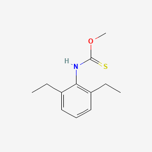 molecular formula C12H17NOS B14522853 O-Methyl (2,6-diethylphenyl)carbamothioate CAS No. 62603-60-5