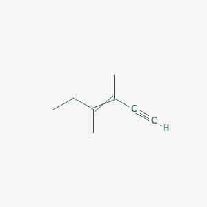 molecular formula C8H12 B14522870 3,4-Dimethylhex-3-en-1-yne CAS No. 62943-20-8
