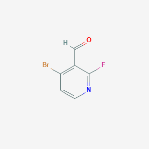 B145229 4-Bromo-2-fluoro-3-formylpyridine CAS No. 128071-77-2