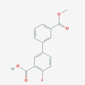 2-Fluoro-5-(3-methoxycarbonylphenyl)benzoic acid