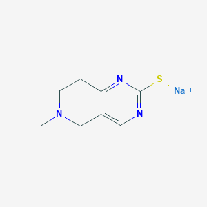 molecular formula C8H10N3NaS B1452291 Sodium 6-methyl-5,6,7,8-tetrahydropyrido[4,3-d]pyrimidine-2-thiolate CAS No. 1255717-42-0