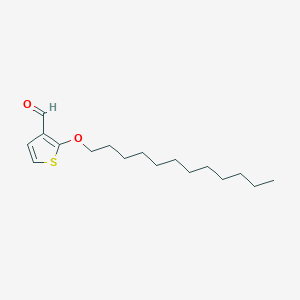 molecular formula C17H28O2S B14522911 2-(Dodecyloxy)thiophene-3-carbaldehyde CAS No. 62702-61-8