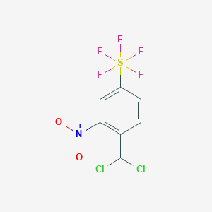 1-Nitro-2-dichloromethyl-5-(pentafluorosulfanyl)benzene