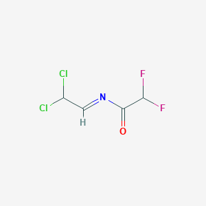 molecular formula C4H3Cl2F2NO B14522920 N-[(1E)-2,2-Dichloroethylidene]-2,2-difluoroacetamide CAS No. 62634-41-7