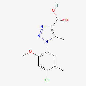 1-(4-chloro-2-methoxy-5-methylphenyl)-5-methyl-1H-1,2,3-triazole-4-carboxylic acid