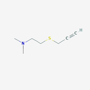 molecular formula C7H13NS B14522951 N,N-Dimethyl-2-[(prop-2-yn-1-yl)sulfanyl]ethan-1-amine CAS No. 62620-14-8