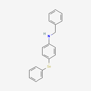 molecular formula C19H17NSe B14522985 N-Benzyl-4-(phenylselanyl)aniline CAS No. 62336-68-9