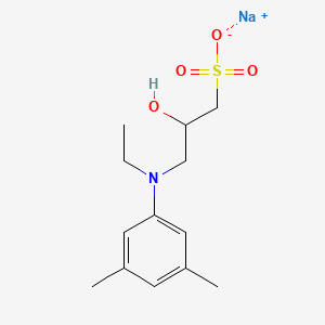 molecular formula C13H21NNaO4S B1452300 n-Ethyl-n-(2-hydroxy-3-sulfopropyl)-3,5-dimethylaniline sodium salt monohydrate CAS No. 82692-97-5