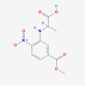 2-{[5-(Methoxycarbonyl)-2-nitrophenyl]-amino}propanoic acid