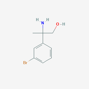 molecular formula C9H12BrNO B1452304 2-Amino-2-(3-bromophenyl)propan-1-ol CAS No. 1183013-69-5