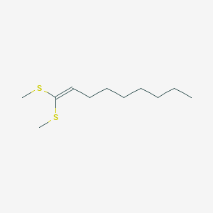molecular formula C11H22S2 B14523041 1,1-Bis(methylsulfanyl)non-1-ene CAS No. 62672-90-6