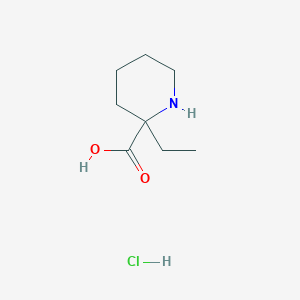 molecular formula C8H16ClNO2 B1452305 2-Ethyl-2-piperidinecarboxylic acid hydrochloride CAS No. 1300713-02-3