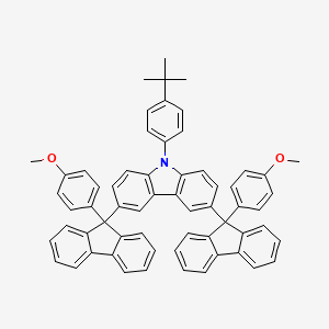 molecular formula C62H49NO2 B1452308 9-(4-Tert-butylphenyl)-3,6-bis[9-(4-methoxyphenyl)fluoren-9-yl]carbazole CAS No. 871018-07-4