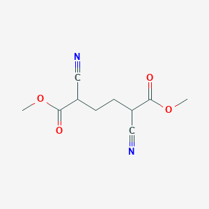 molecular formula C10H12N2O4 B14523107 Dimethyl 2,5-dicyanohexanedioate CAS No. 62512-66-7