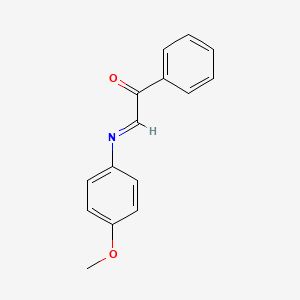 molecular formula C15H13NO2 B14523115 Ethanone, 2-[(4-methoxyphenyl)imino]-1-phenyl- CAS No. 62558-62-7