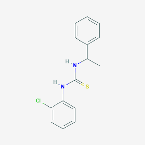 molecular formula C15H15ClN2S B14523132 N-(2-Chlorophenyl)-N'-(1-phenylethyl)thiourea CAS No. 62466-42-6