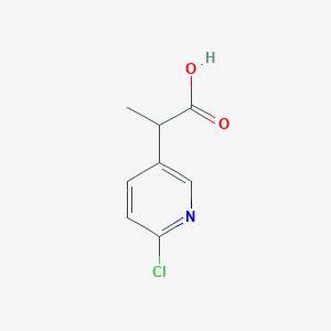 B1452315 2-(6-Chloropyridin-3-YL)propanoic acid CAS No. 866629-21-2
