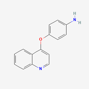 B1452316 4-(Quinolin-4-yloxy)aniline CAS No. 863503-93-9