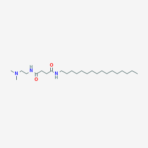 molecular formula C24H49N3O2 B14523198 N~1~-[2-(Dimethylamino)ethyl]-N~4~-hexadecylbutanediamide CAS No. 62417-36-1