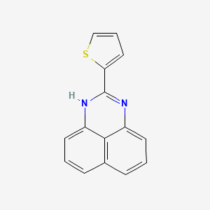 molecular formula C15H10N2S B14523209 2-thiophen-2-yl-1H-perimidine CAS No. 62460-65-5