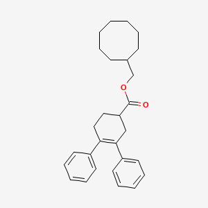 molecular formula C28H34O2 B14523225 Cyclooctylmethyl 3,4-diphenylcyclohex-3-ene-1-carboxylate CAS No. 62544-54-1