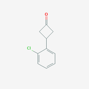 molecular formula C10H9ClO B1452323 3-(2-氯苯基)环丁酮 CAS No. 1080636-35-6