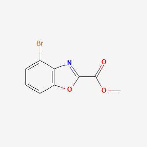 molecular formula C9H6BrNO3 B1452324 4-溴苯并[d]恶唑-2-甲酸甲酯 CAS No. 954239-74-8