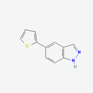 molecular formula C11H8N2S B1452327 5-THIOPHEN-2-YL-1H-INDAZOLE CAS No. 885272-39-9