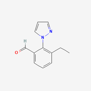 3-Ethyl-2-(1H-pyrazol-1-YL)benzaldehyde
